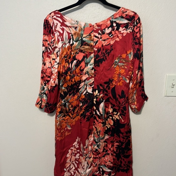 Tracy Reese Red Floral Silk Blend Sculpted Sheath Dress Size 4 NWT - Picture 8 of 10